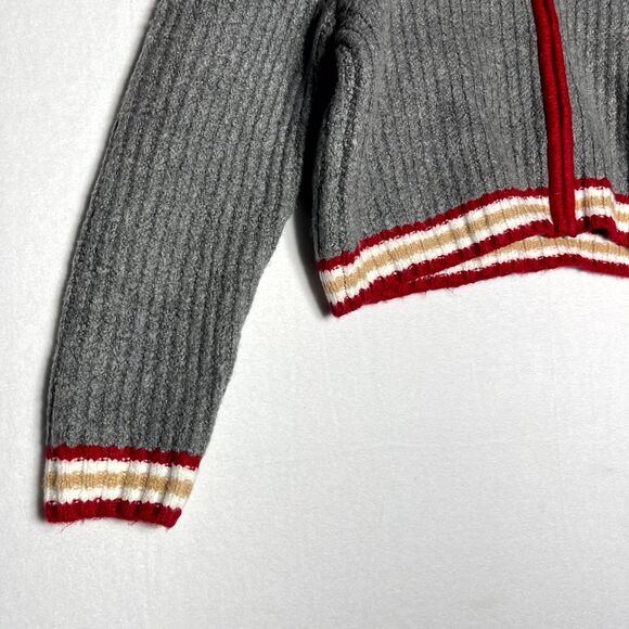 NWT AE American Eagle Outfitters Women's Size M Varsity Knit Jacket‎ Sweater - Picture 4 of 9